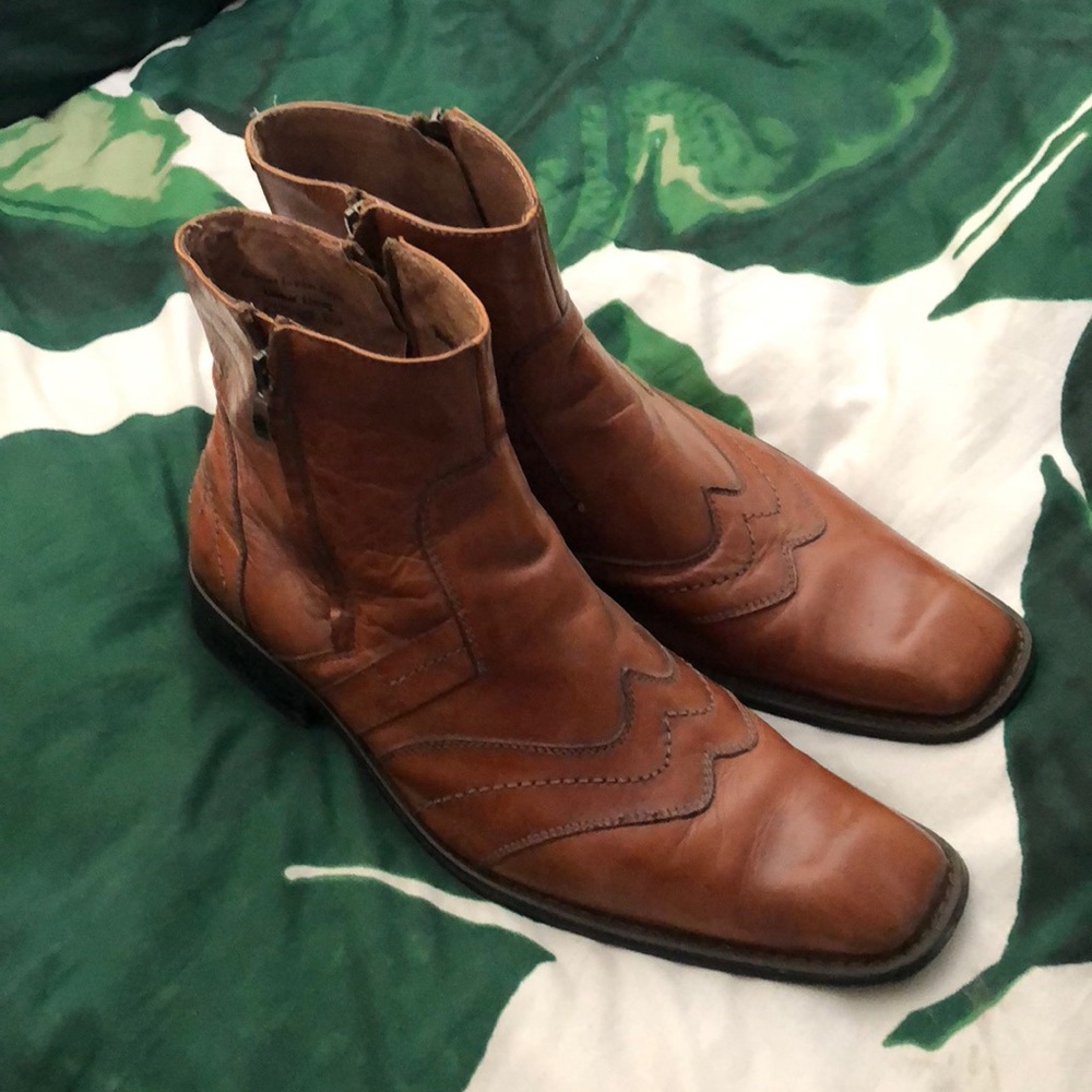 Genuine leather boots- Men